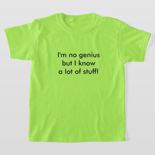 Weet dingen T-shirt voor kinderen (Laagn)
