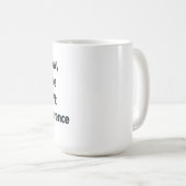 Weet het niet en maakt het niet uit koffiemok (Voorkant rechts)