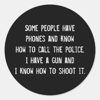 WEET HOE TE SCHIETEN RONDE STICKER