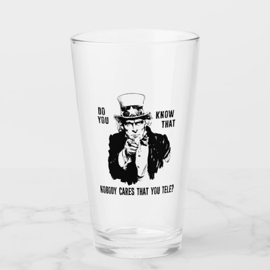 Weet je dat het niemand iets kan schelen dat je te glas (Voorkant)