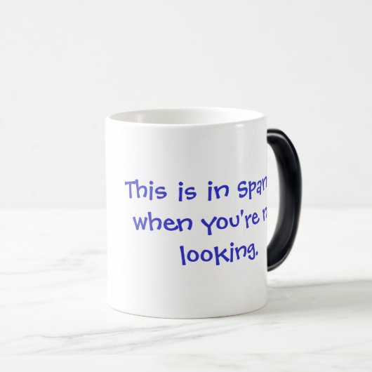 Weet je het zeker? magische mok (Voorkant rechts)