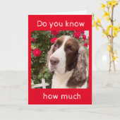 WEET JE HOEVEEL *** IK HOU VAN JE *** KAART (Gele Bloem)