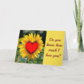 **WEET JE HOEVEEL IK VAN JE hou** IS U TE!!!! Kaart (Voorkant)