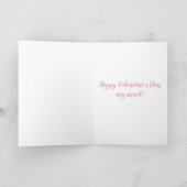 Weet je, ik hou van jou! Roze Donut Valentijnsdag Feestdagen Kaart (Binnen)