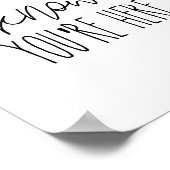 Weet je leraar dat je hier bent, poster? poster (Hoek)