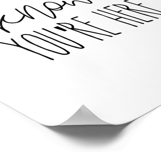 Weet je leraar dat je hier bent, poster? poster (Hoek)