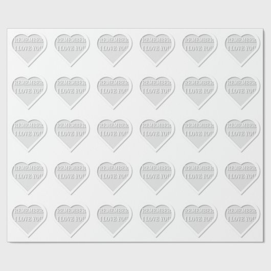 Weet je nog dat ik van je hou cadeaupapier (Vlak)