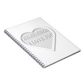 Weet je nog dat ik van je hou notitieboek (Rechterzijde)