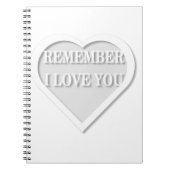 Weet je nog dat ik van je hou notitieboek (Voorkant)