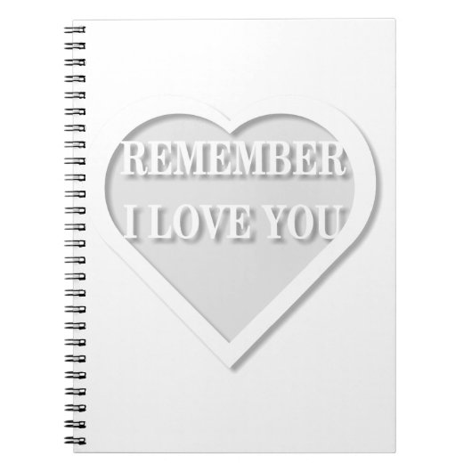 Weet je nog dat ik van je hou notitieboek (Voorkant)