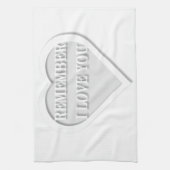 Weet je nog dat ik van je hou theedoek (Verticaal)