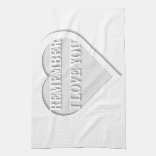 Weet je nog dat ik van je hou theedoek (Verticaal)