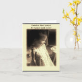 Weet je nog hoe speciaal verjaardagsfeest vroeger  kaart (Gele Bloem)