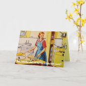 "Weet je nog toen je tijd had om te koken?" Kaart (Gele Bloem)