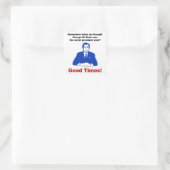 Weet je nog wanneer? vierkante sticker (Tas)
