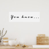 Weet je... poster (Keuken)