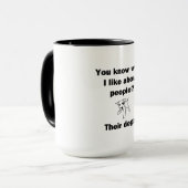 Weet je wat ik leuk vind aan mensen? mok (Voorkant links)