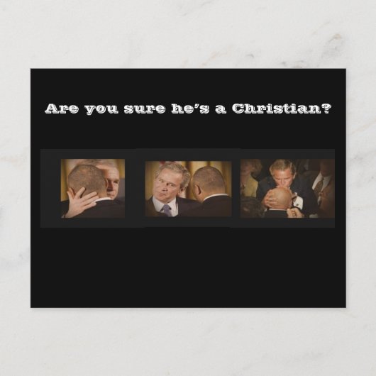 Weet je zeker dat hij Christelijk is? Briefkaart (Voorkant)