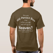 Weet je zeker dat je 100 procent zeker bent? t-shirt (Achterkant)