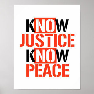 WEET JUSTICE VREDE POSTER