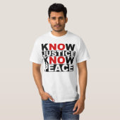 WEET JUSTICE VREDE T-SHIRT (Voorkant volledig)