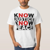 WEET JUSTICE VREDE T-SHIRT (Voorkant)