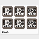 WEET JUSTICE VREDE VIERKANTE STICKER (Vel)