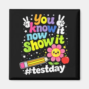 Weet Laat Zien Testdag Motiverende Leraar Magneet