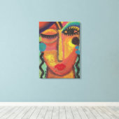 Weet niet, geef niet om Abstract acrylschilderij Canvas Afdruk (Insitu (Houten vloer))