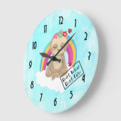 Weet niet geven niet Tekst - Leuke Mediterende Grote Klok (Hoek)