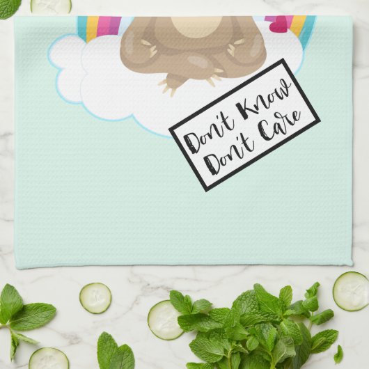 Weet niet of het tekst kan schelen - Betere mediat Theedoek (Gevouwen)