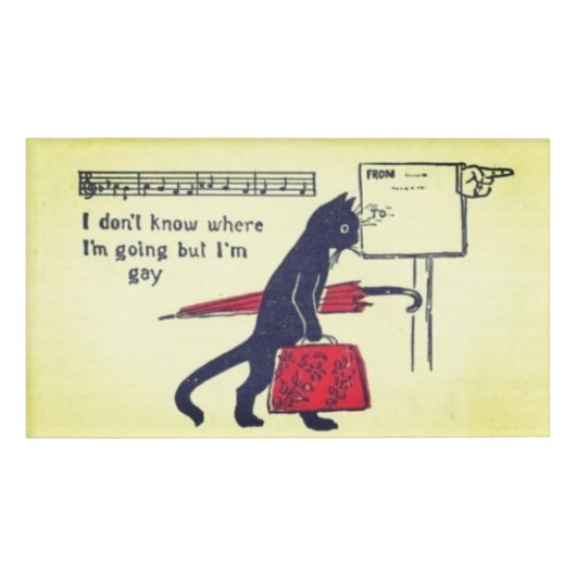 Weet niet waar ik ga naambadge (Voorkant)