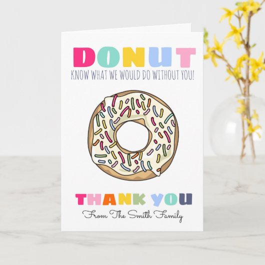 weet niet wat de docent cadeau doet kaart (Gele Bloem)