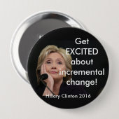 WEET OVER DE INCREMENTELE VERANDERING! RONDE BUTTON 4,0 CM (Voorkant /achterkant)