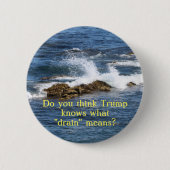 Weet wat drain betekent? ronde button 5,7 cm (Voorkant)