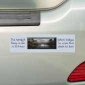 Weet welke brug bumpersticker (Op auto)
