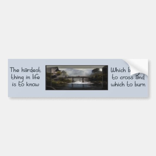 Weet welke brug bumpersticker (Voorkant)