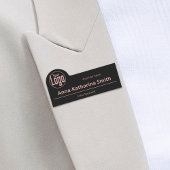 Weet wie je praat met een professionele salonmedew naamplaatje