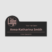 Weet wie je praat met een professionele salonmedew naamplaatje (Voorkant)
