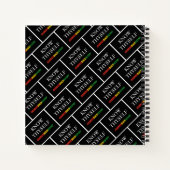 WEET ZELF GEpersonaliseerde zwarte geschiedenis Notitieboek (Achterkant)