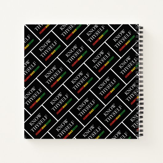 WEET ZELF GEpersonaliseerde zwarte geschiedenis Notitieboek (Achterkant)