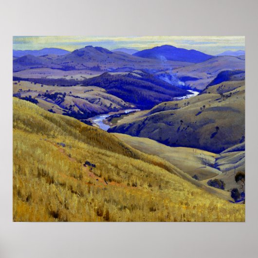 Weetangera Canberra Australia Elioth Gruner1937  Poster (Voorkant)