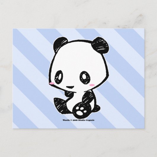 Weetle Panda Briefkaart (Voorkant)