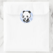 Weetle Panda Ronde Sticker (Tas)