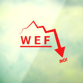 WEF Nee! Raamsticker (Vel 3)