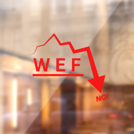 WEF Nee! Raamsticker
