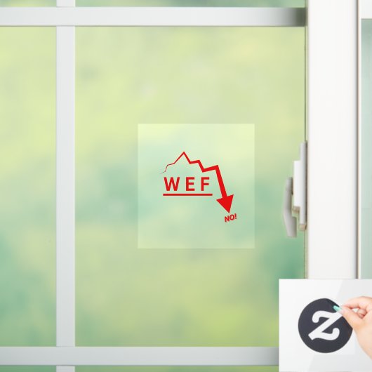 WEF Nee! Raamsticker (Huis)
