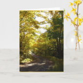 Weg 2 van de herfst kaart (Gele Bloem)