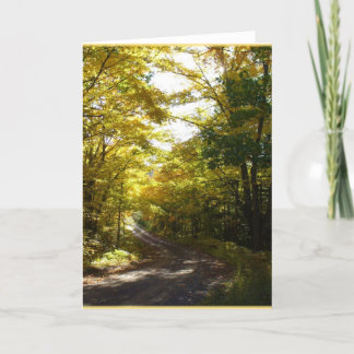 Weg 2 van de herfst kaart