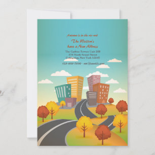 Weg aan de Bewegende Aankondiging van de Stad